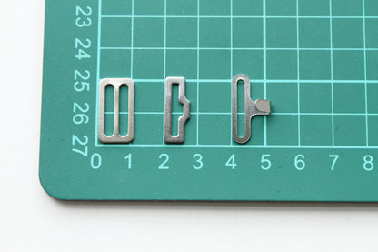 Bow Tie Hardware - 16mm, Metal, Slide Eye Hook.