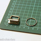 Key Fob Hardware - 1" (25mm), with 25mm Split Ring - KEY Handmade
 - 3