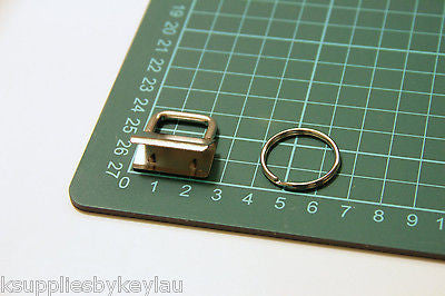 Key Fob Hardware - 1" (25mm), with 25mm Split Ring - KEY Handmade
 - 3