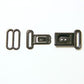 Bow Tie Hardware - 13mm, Plastic, Slide and Press Release Buckle, Black - KEY Handmade
 - 1