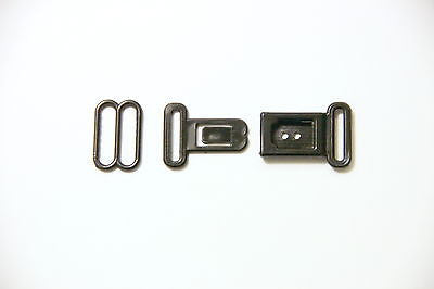 Bow Tie Hardware - 13mm, Plastic, Slide and Press Release Buckle, Black - KEY Handmade
 - 1