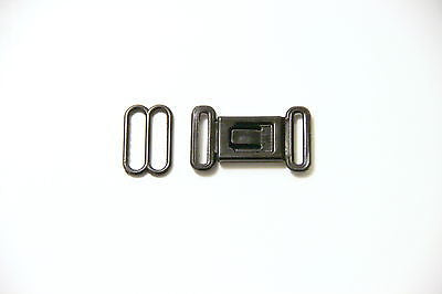 Bow Tie Hardware - 13mm, Plastic, Slide and Press Release Buckle, Black - KEY Handmade
 - 2