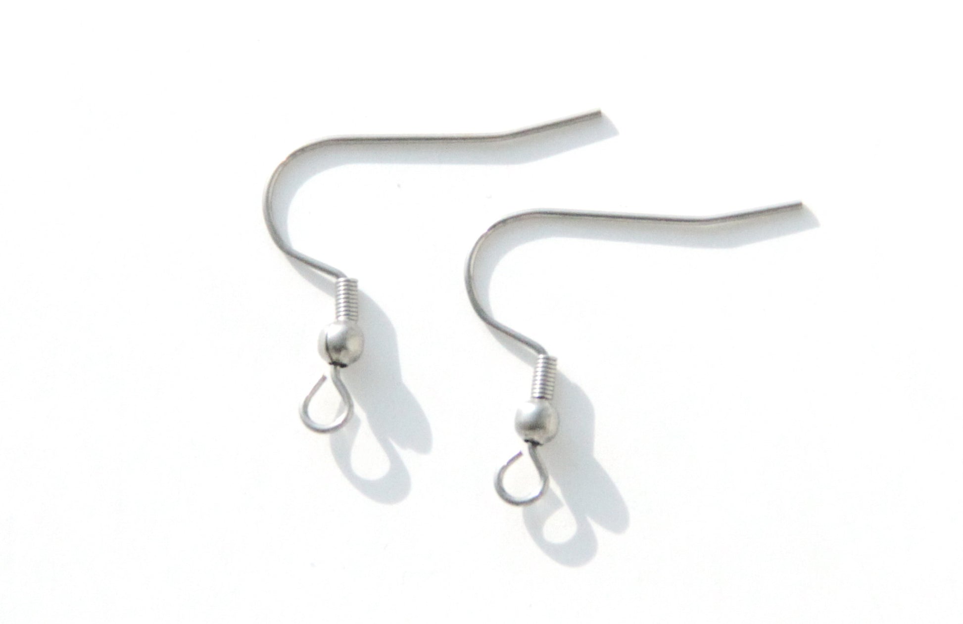 Earring Hook - 21mm, Stainless Steel - KEY Handmade
 - 1