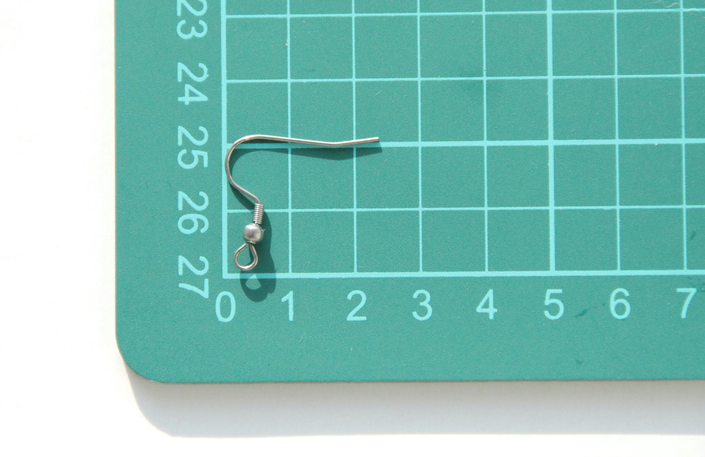 Earring Hook - 21mm, Stainless Steel - KEY Handmade
 - 2
