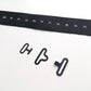 Bow Tie Hardware - Ribbon T-Hook Eye and Hook, Black - KEY Handmade
 - 4