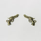 Charm - Gun, Antique Brass - KEY Handmade
 - 1