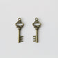 Charm - Key, Antique Brass - KEY Handmade
 - 1