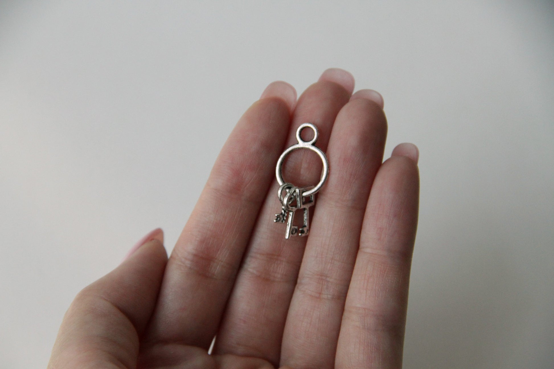 Charm - Chain of Keys, Antique Silver - KEY Handmade
 - 2