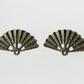 Charm - Oriental Fan, Antique Brass - KEY Handmade
 - 1