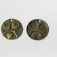 Charm - Owl Couple, Antique Brass - KEY Handmade
 - 1
