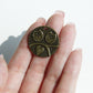 Charm - Owl Couple, Antique Brass - KEY Handmade
 - 2