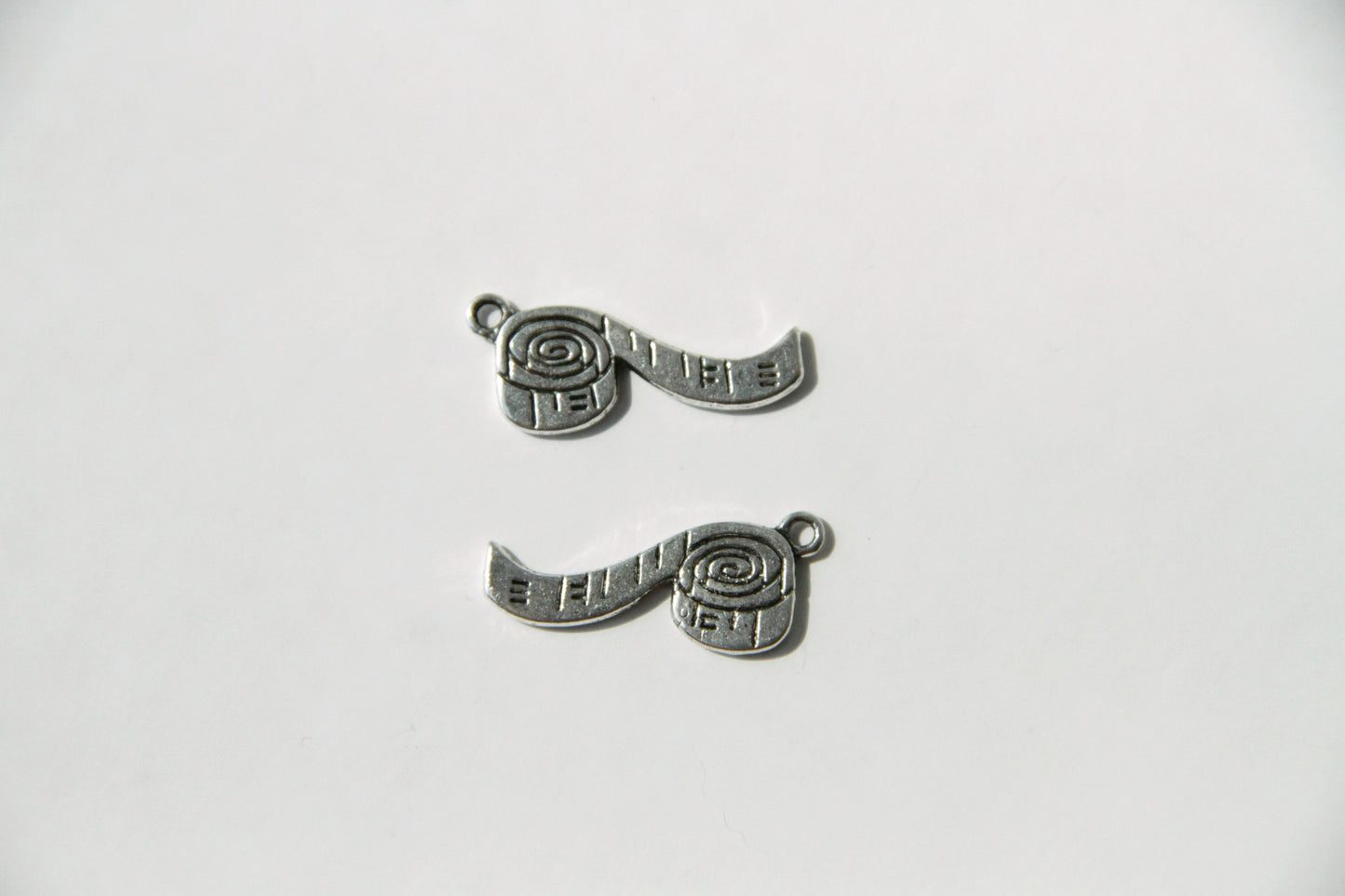Charm - Measuring tape, Antique Silver - KEY Handmade
 - 1