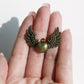 Charm - Heart on Wings, Antique Brass - KEY Handmade
 - 2