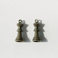 Charm - Chess Piece, Antique Brass - KEY Handmade
 - 1
