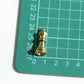 Charm - Chess Piece, Antique Gold - KEY Handmade
 - 3