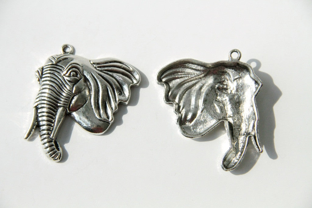Charm - Elephant, Antique Silver - KEY Handmade
 - 1