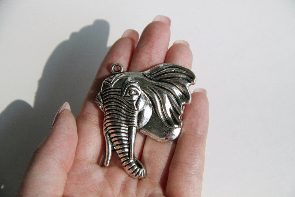 Charm - Elephant, Antique Silver - KEY Handmade
 - 2
