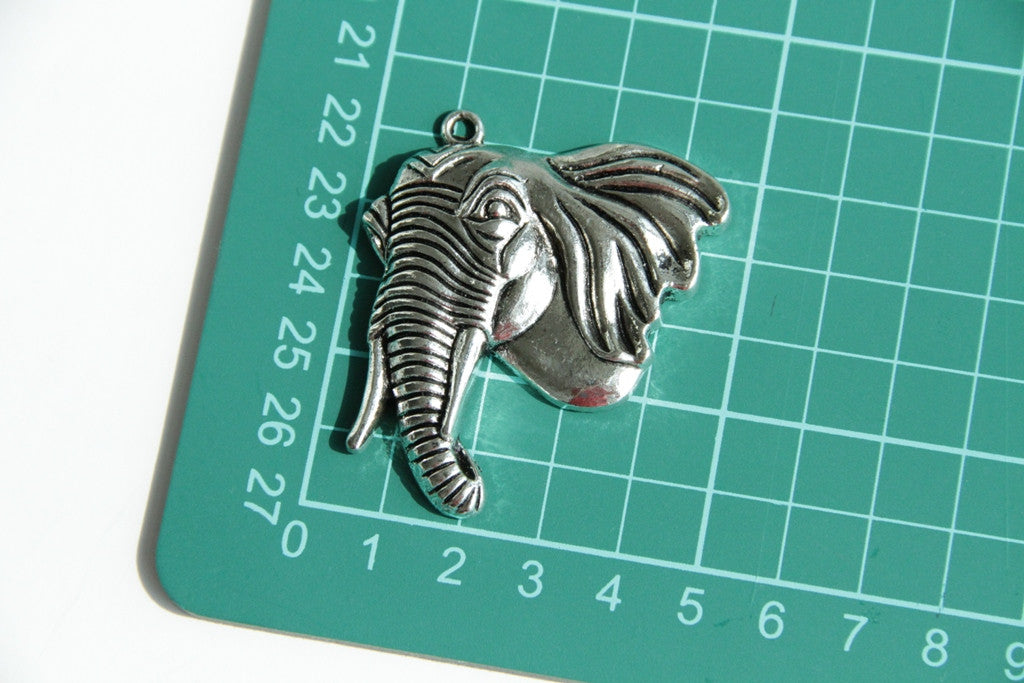 Charm - Elephant, Antique Silver - KEY Handmade
 - 3