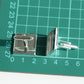 Cufflink Blank Hardware - 20mm, Square Cabochon Setting - KEY Handmade
 - 2