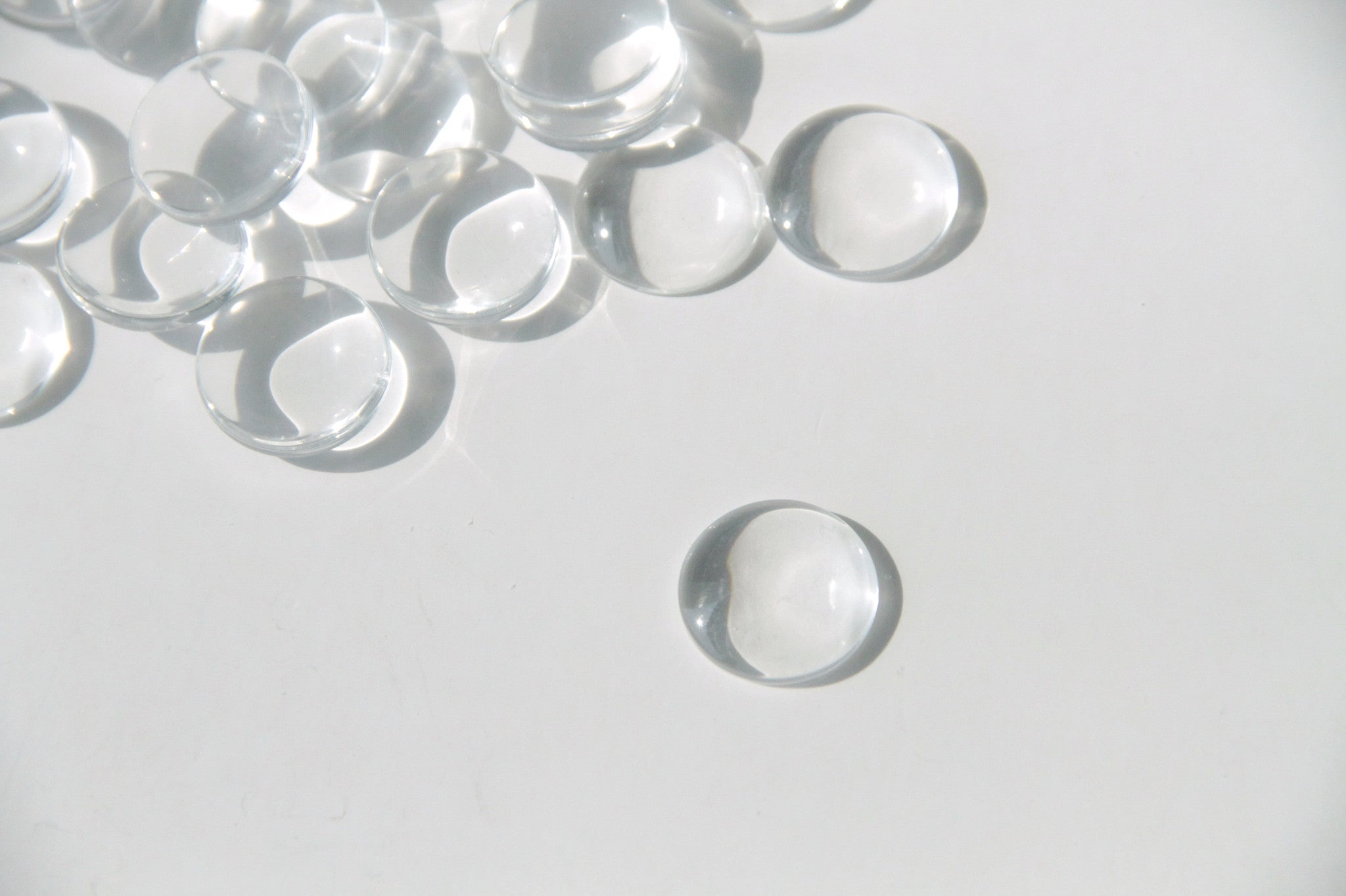 flat back glass beads