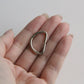 D Ring - 3/4 inch, Split Unwelded, Silver - KEY Handmade
 - 2