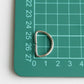 D Ring - 3/4 inch, Split Unwelded, Silver - KEY Handmade
 - 3