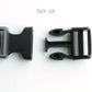 Side Press Release Curved Buckle - 3/4 inch, Plastic Heavy Duty, Black - KEY Handmade
 - 4