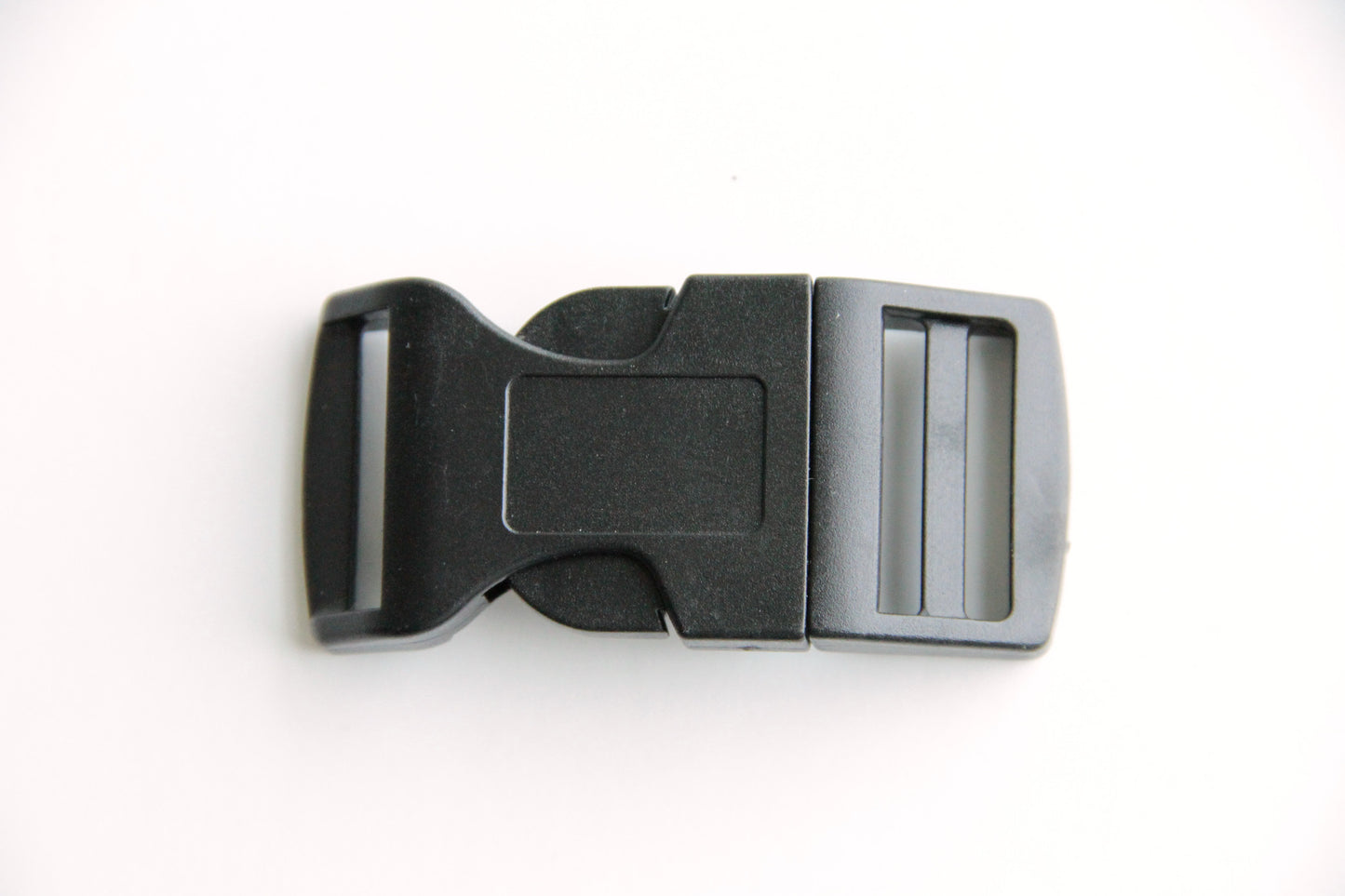 Side Press Release Curved Buckle - 1 inch, Plastic Heavy Duty, Black - KEY Handmade
 - 1