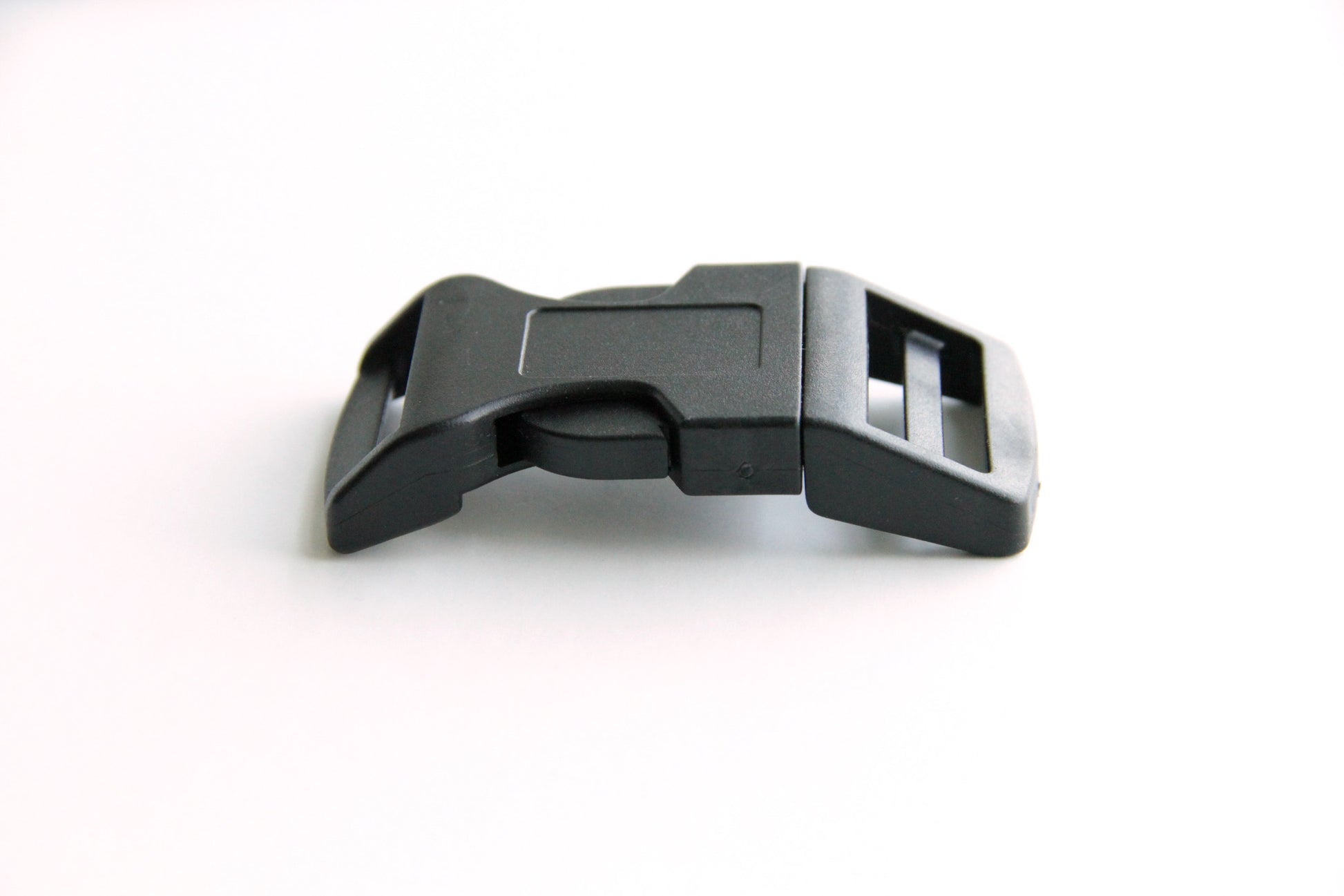 Side Press Release Curved Buckle - 1 inch, Plastic Heavy Duty, Black - KEY Handmade
 - 2