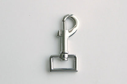 Snap Hook - 1 inch, Metal, Heavy Duty, Silver - KEY Handmade
 - 1