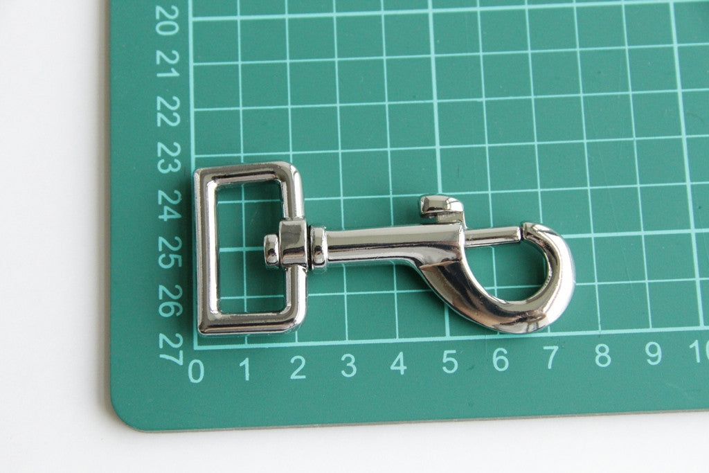 Snap Hook - 1 inch, Metal, Heavy Duty, Silver - KEY Handmade
 - 3