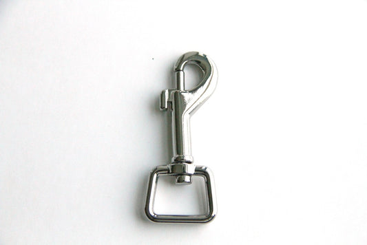Snap Hook - 3/4 inch, Metal, Heavy Duty, Silver - KEY Handmade
 - 1