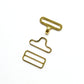 Bow Tie Hardware - 19mm, Metal, Slide Eye Hook.