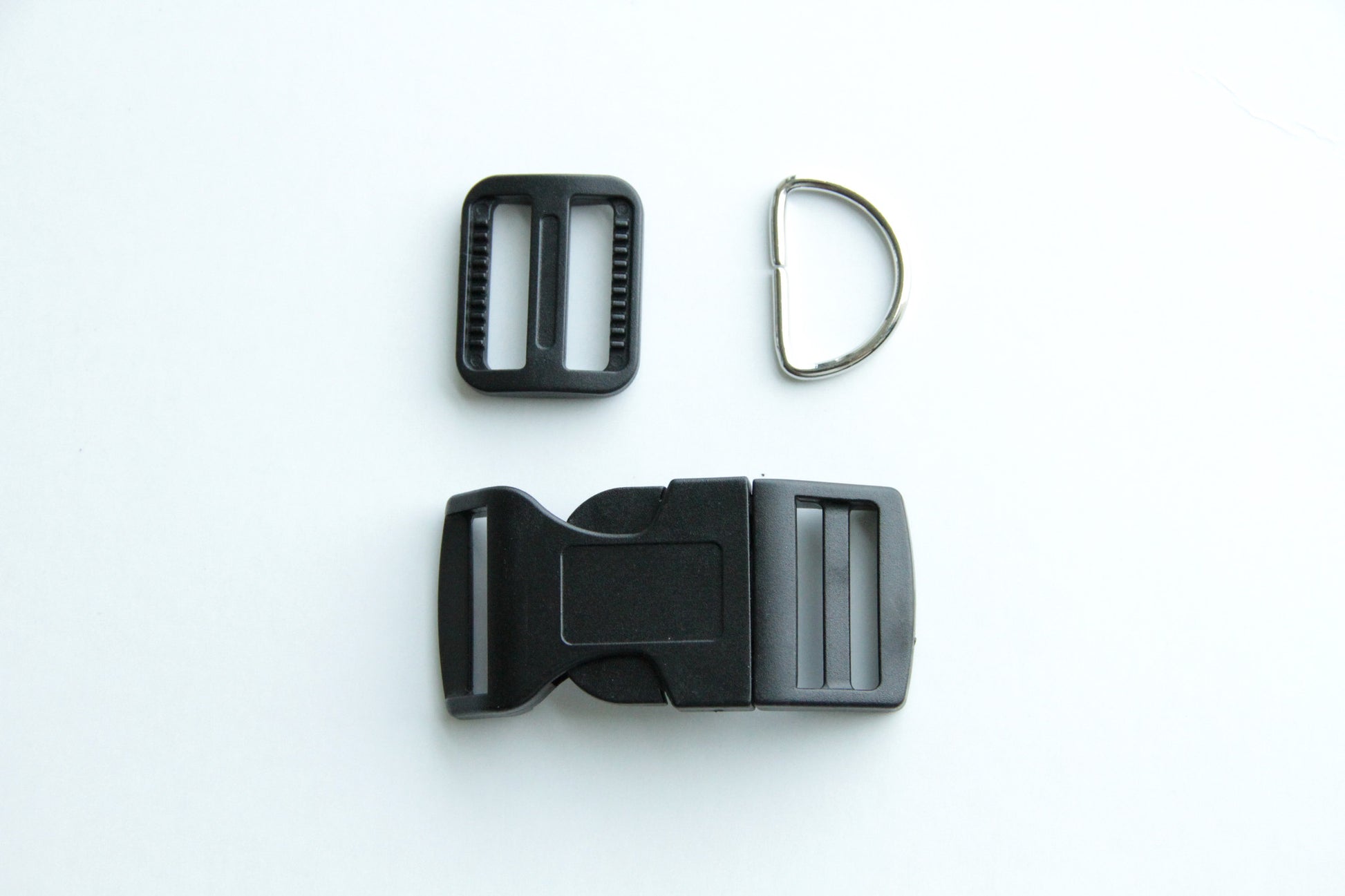 Pet Collar Hardware - 1 inch, Black - KEY Handmade
 - 1