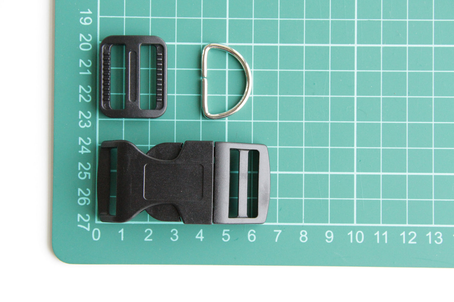 Pet Collar Hardware - 1 inch, Black - KEY Handmade
 - 2
