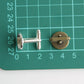 Cufflink Blank Hardware - 14mm, Round Cabochon Setting.