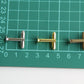 Cufflink Blank Hardware - 8mm, Flat Glue Pad.