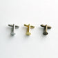 Cufflink Blank Hardware - 8mm, Flat Glue Pad.