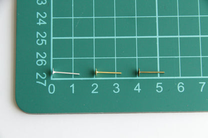 Earring Post - 4mm Flat Glue Pad - KEY Handmade
 - 2