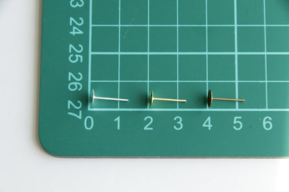 Earring Post - 6mm Flat Glue Pad - KEY Handmade
 - 2