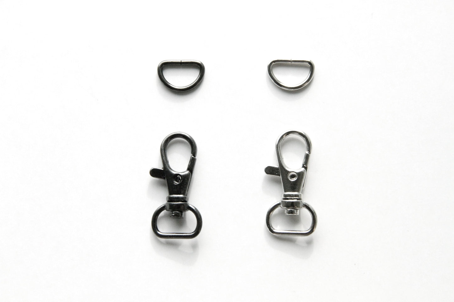 Wristlet Hardware - 1/2 inch, Swivel Hook and D Ring – KEY Handmade