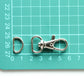 Wristlet Hardware - 1/2 inch, Swivel Hook and D Ring - KEY Handmade
 - 6