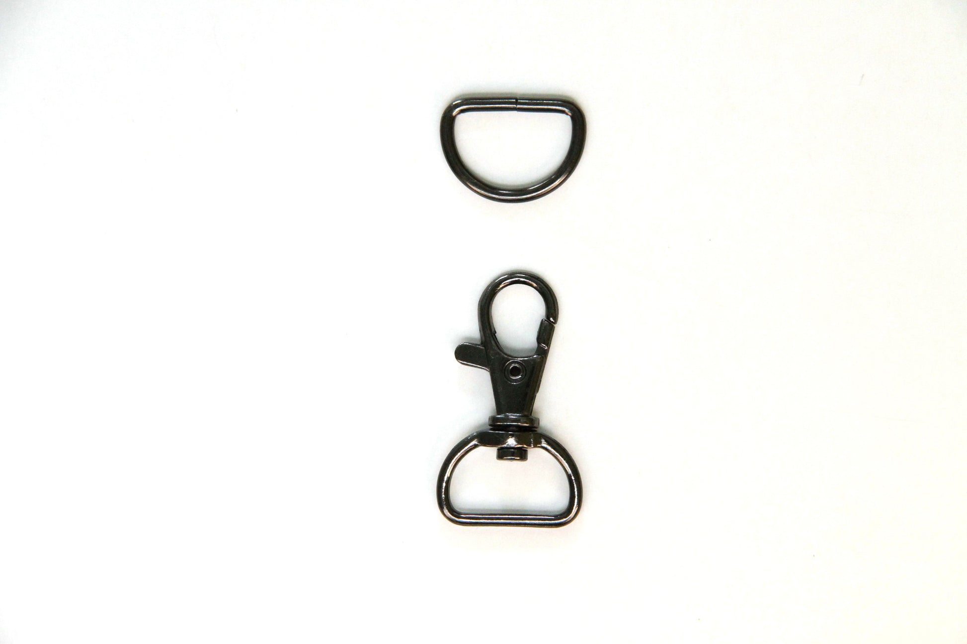 Wristlet Hardware - 3/4 inch, Swivel Hook and D Ring - KEY Handmade
 - 2