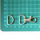 Wristlet Hardware - 3/4 inch, Swivel Hook and D Ring - KEY Handmade
 - 6