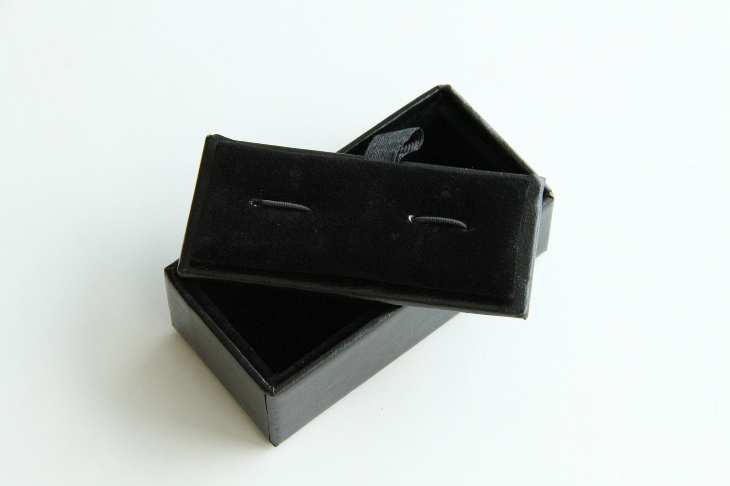 Cufflink Case - Leather Look, Black - KEY Handmade
 - 2