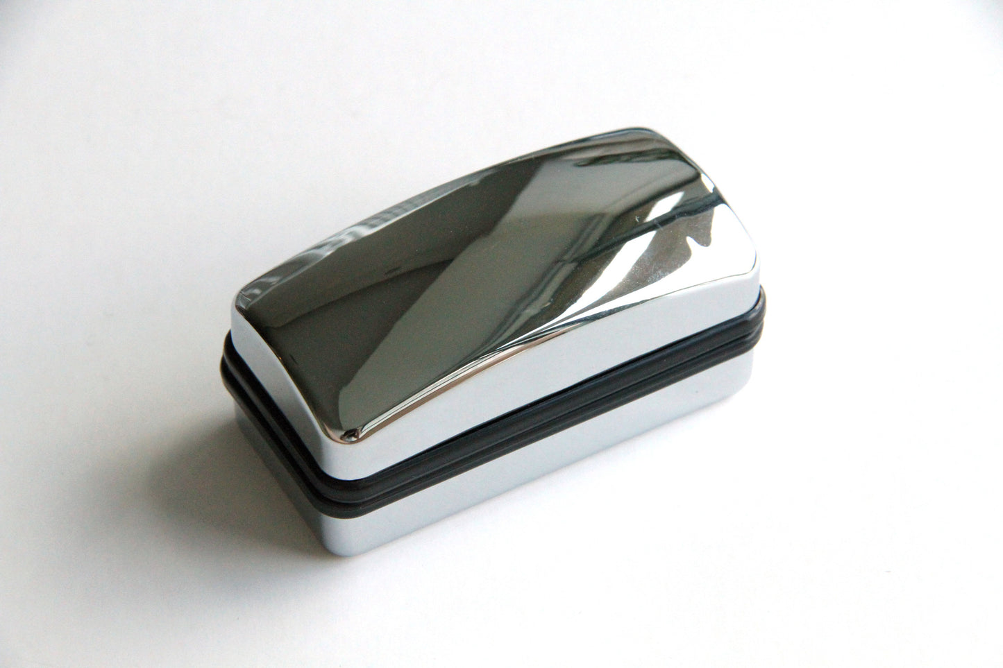 Cufflink Case - Metallic Look, Silver - KEY Handmade
 - 1