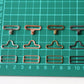 Bow Tie Hardware - 19mm, Metal, Slide Eye Hook - KEY Handmade
 - 7