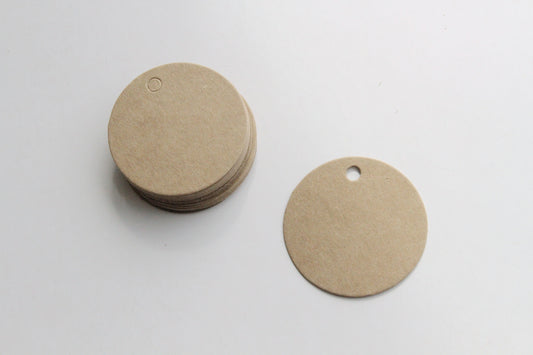 Paper Tag - Circular Shape - KEY Handmade
 - 1