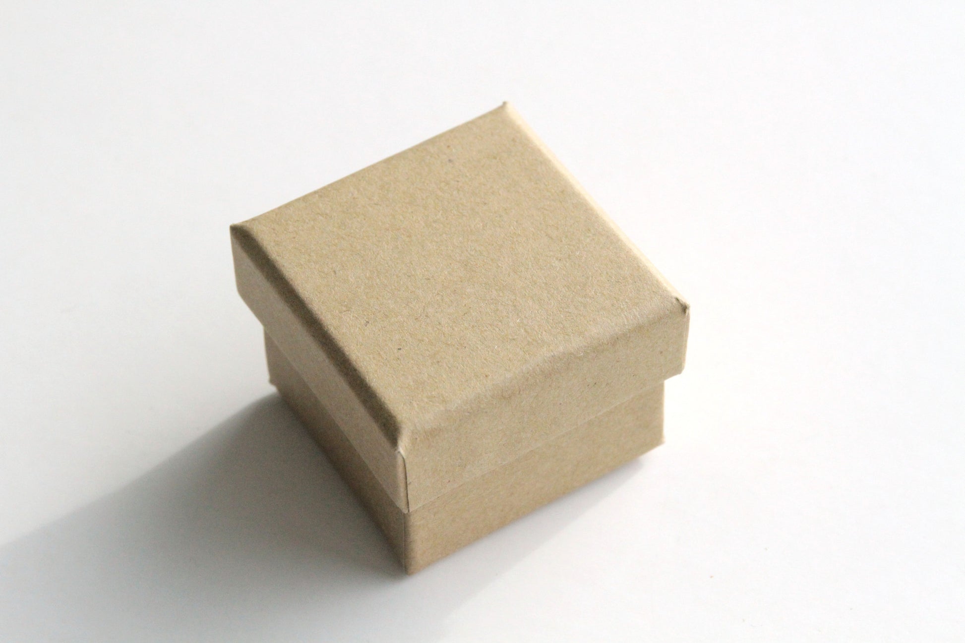 Kraft Box - Base and Lid, 4.3cm x 4.3cm x 3.8cm - KEY Handmade
 - 1