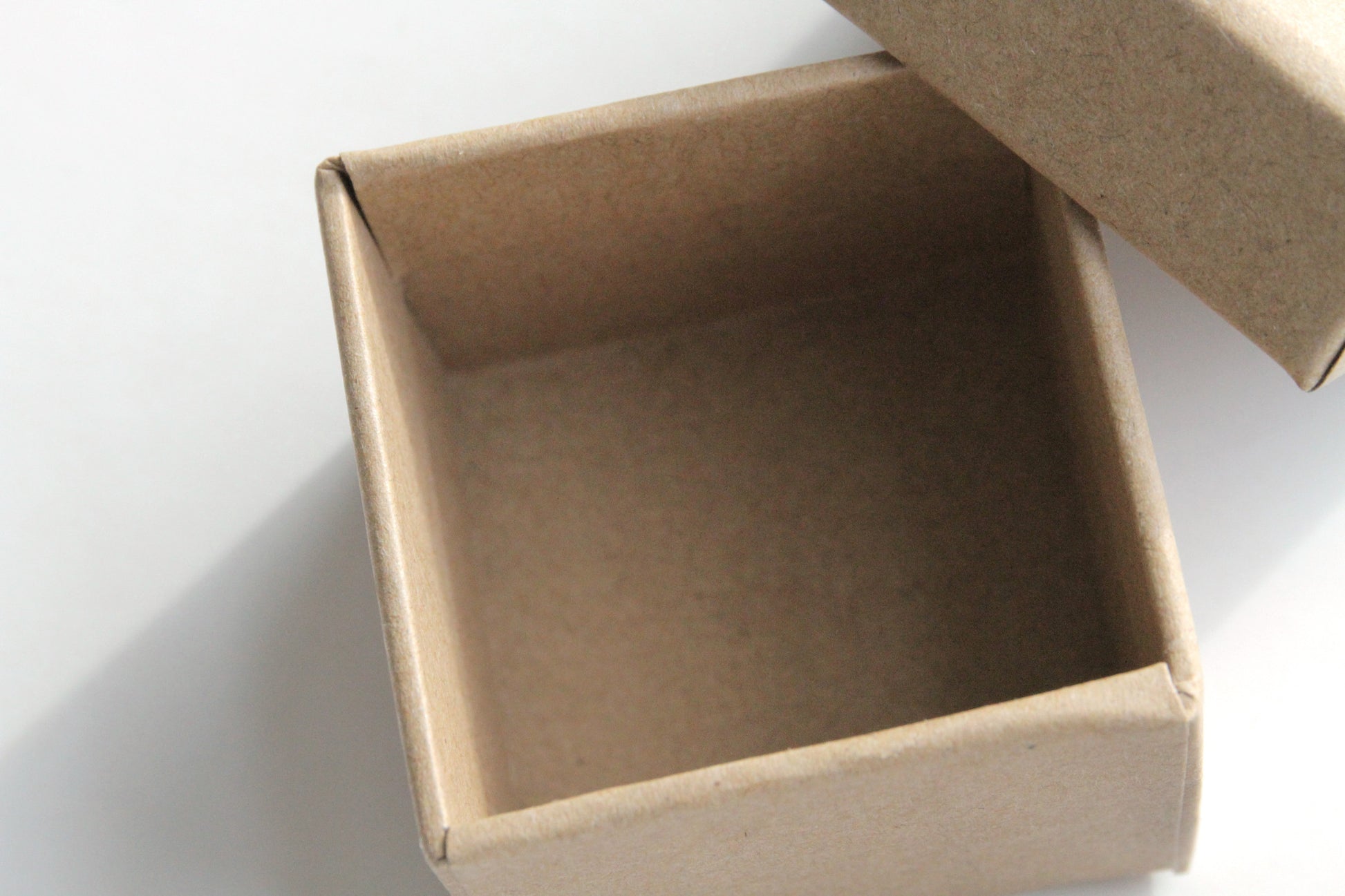 Kraft Box - Base and Lid, 4.3cm x 4.3cm x 3.8cm - KEY Handmade
 - 4